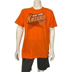 Mens T Shirt Size Xl Knicks Ring Soft Spunshort Sleevecrew Neck Orange